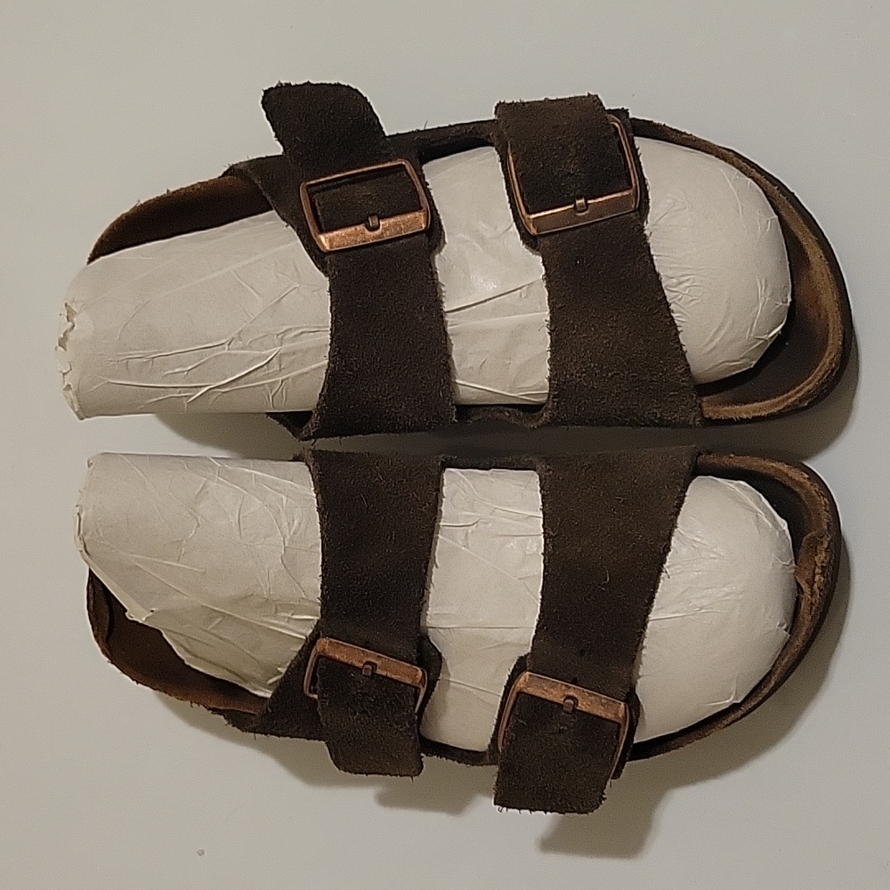 Birkenstock Arizona Mink Suede Sandals